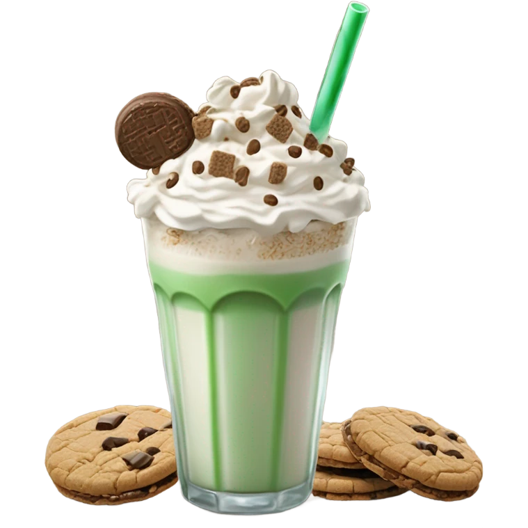 the girl scout milkshake emoji