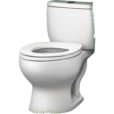 Toilet, covered in grass emoji