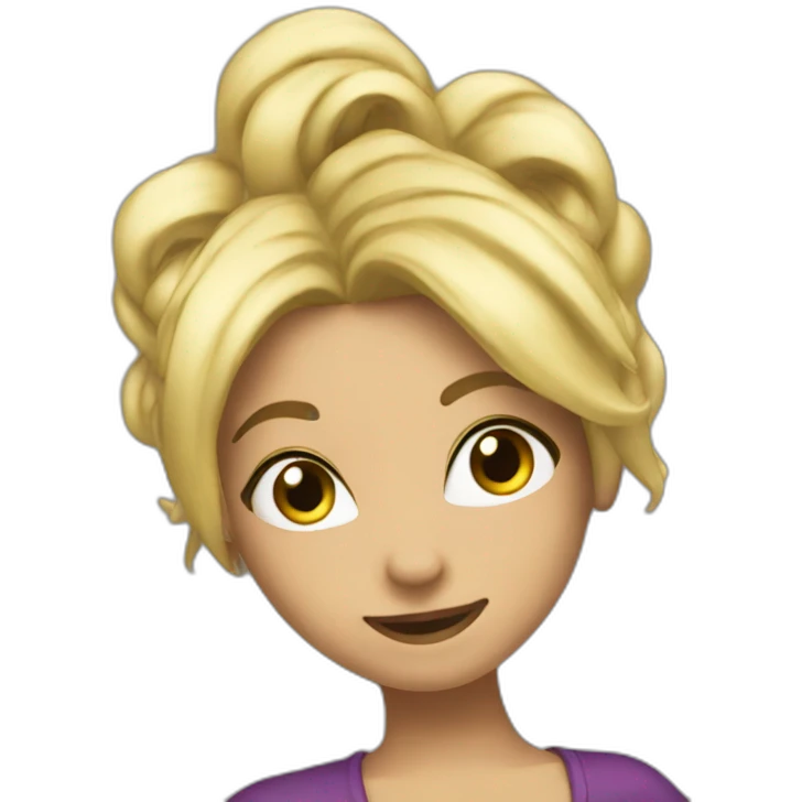 TIKTOKER BLONDE DANCING emoji