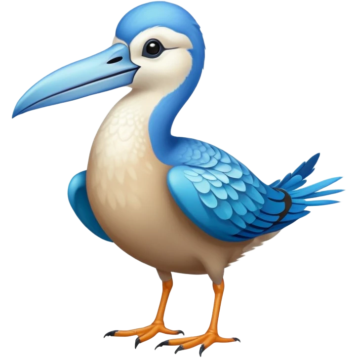 Blue footed bird emoji