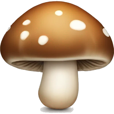 Tiny brown mushrooms  emoji
