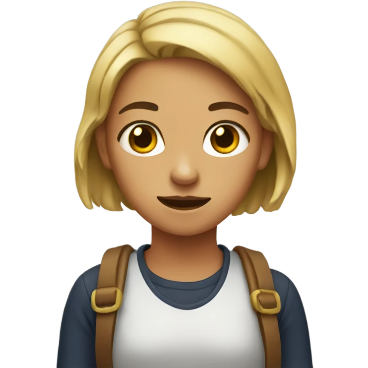 Salty girl  emoji