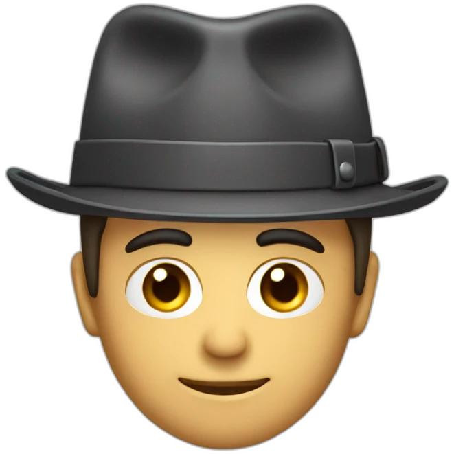 man hat cog emoji