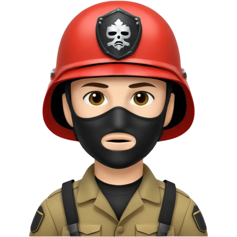 soldier with black masks emoji