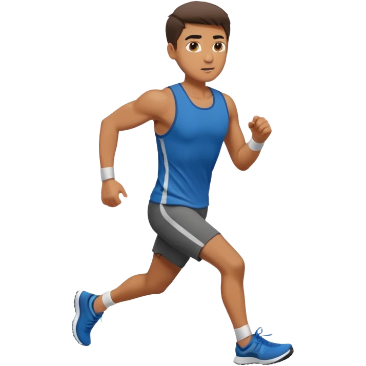 guy running workout clothes  emoji