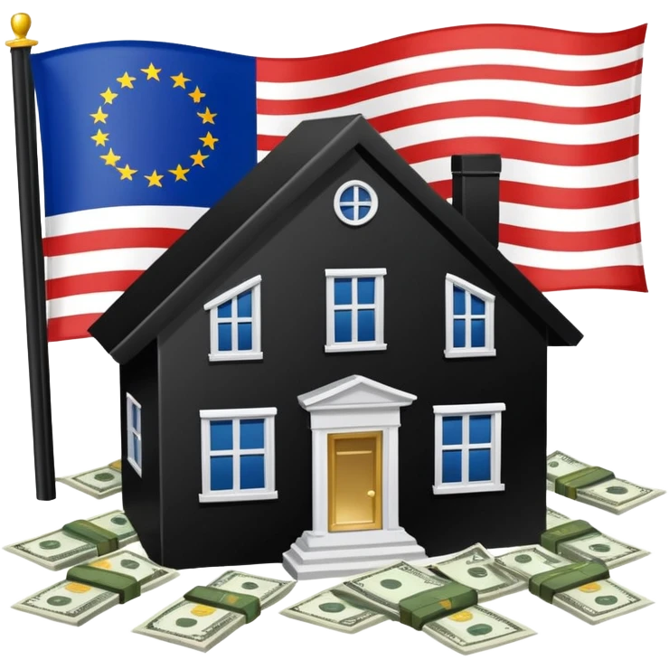 eua flag money house emoji