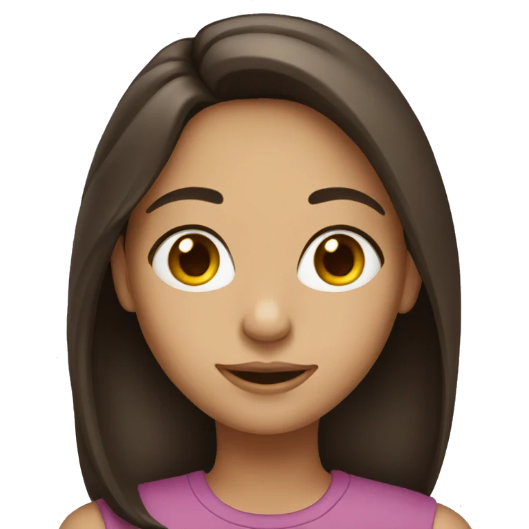 brunette girl  emoji