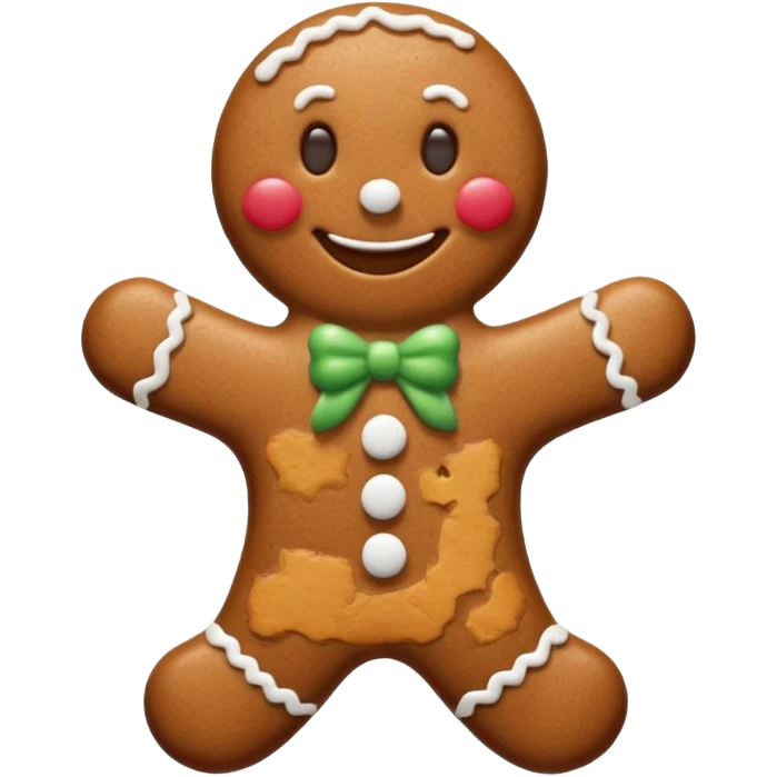 gingerbread man emoji