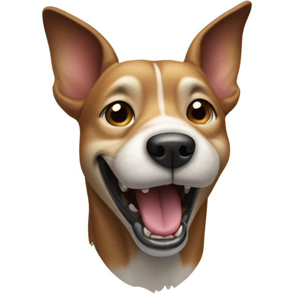 Dog hollowing  emoji