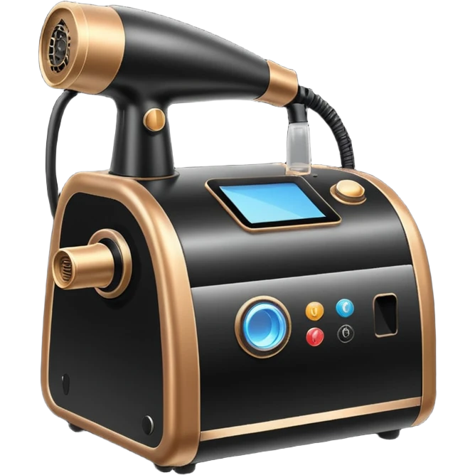 black spray tan machine emoji