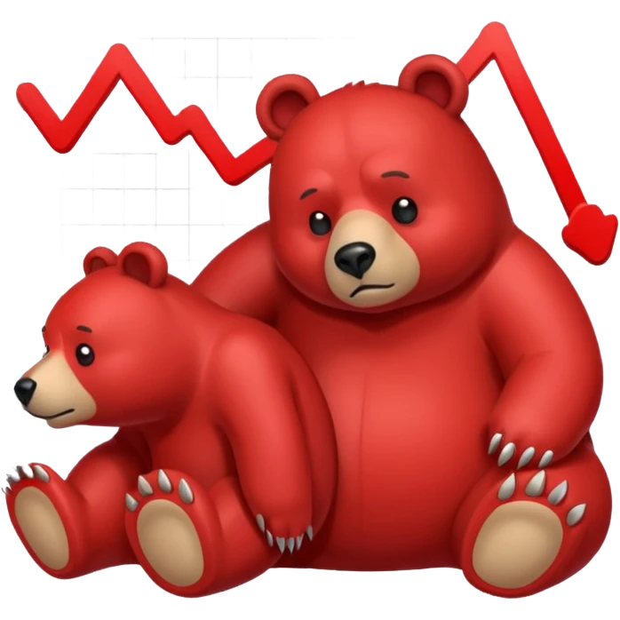 bear market falling finances emoji