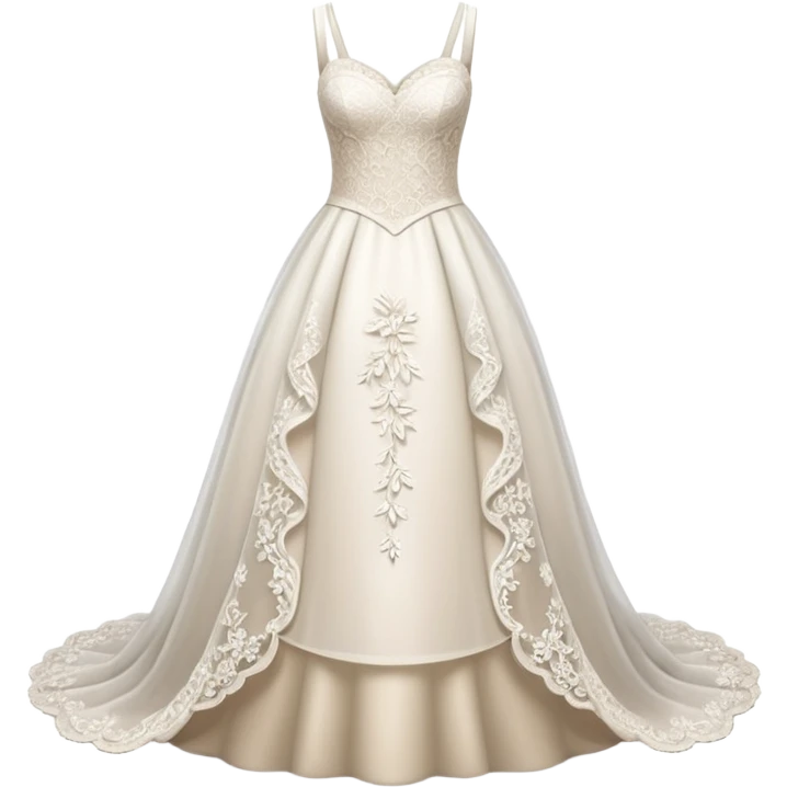 Lace wedding dress  emoji