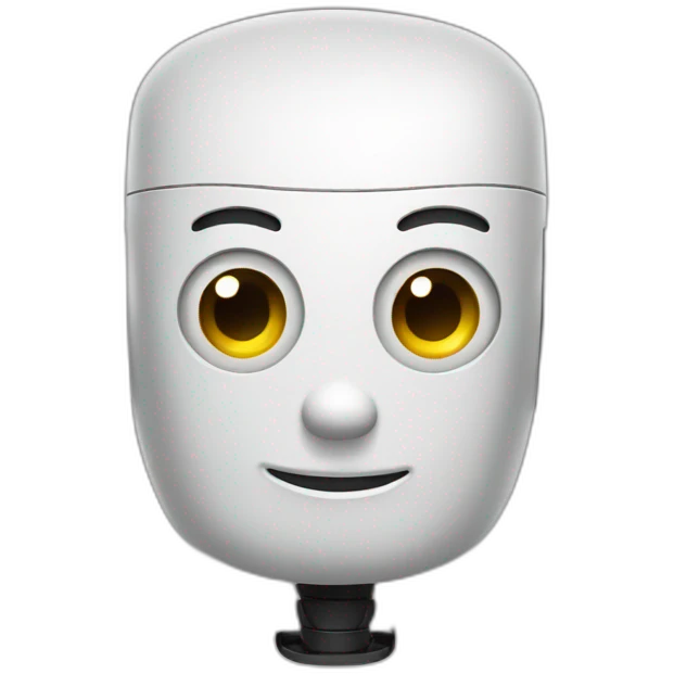 A learning robot emoji