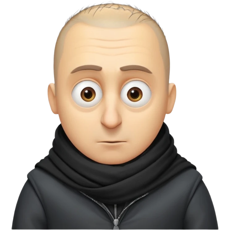 Despicable Me Gru with a big nose emoji