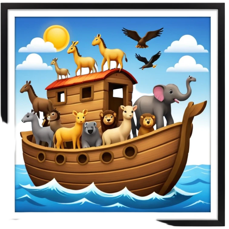 animaux dans arche de noe emoji