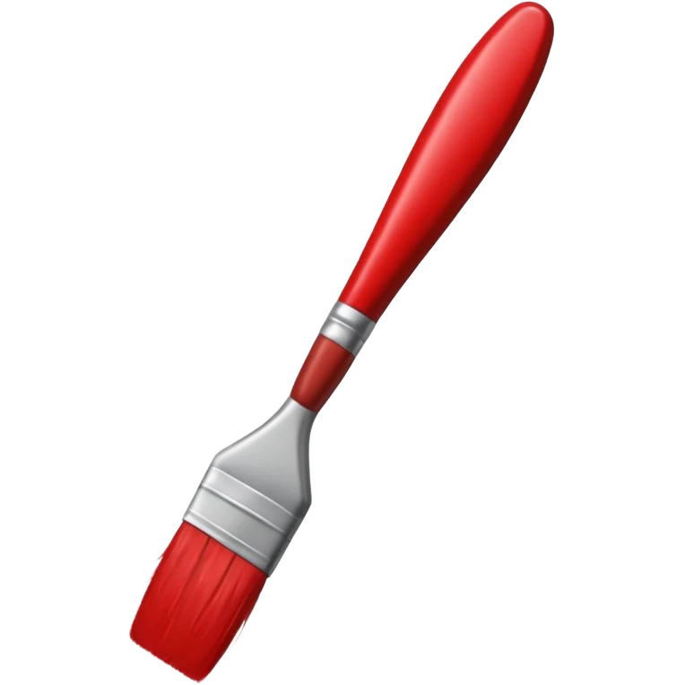 Red line painting brush emoji