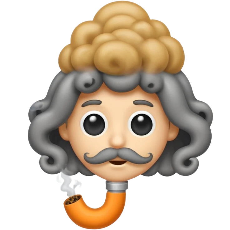 smoke coming out of a blunt emoji