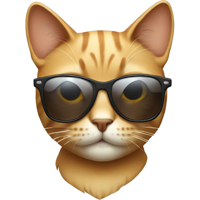 cat wearing sunglassed emoji