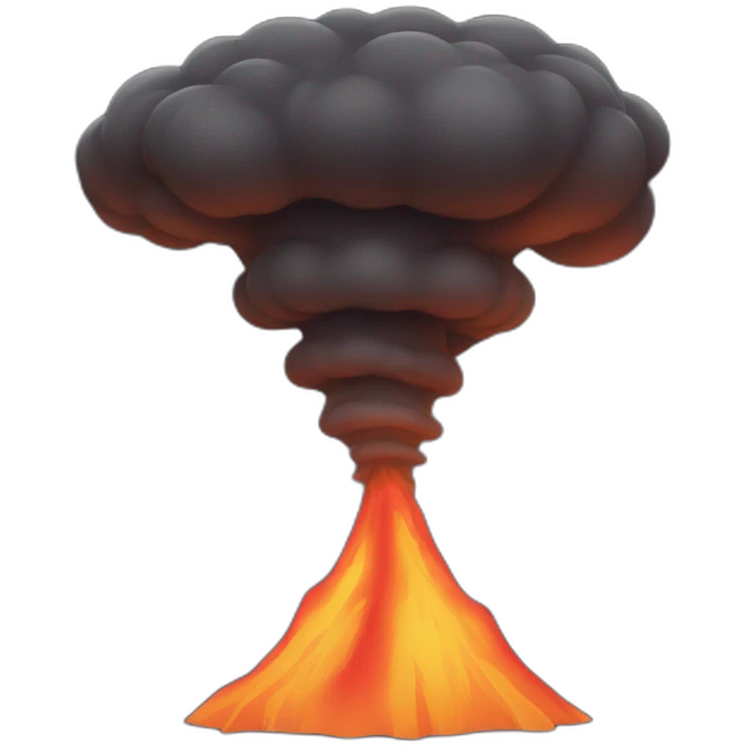 dark tornado volcano emoji