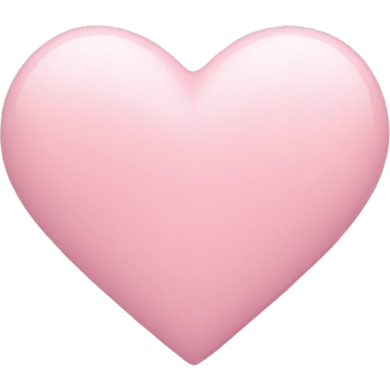Pastel pink heart emoji