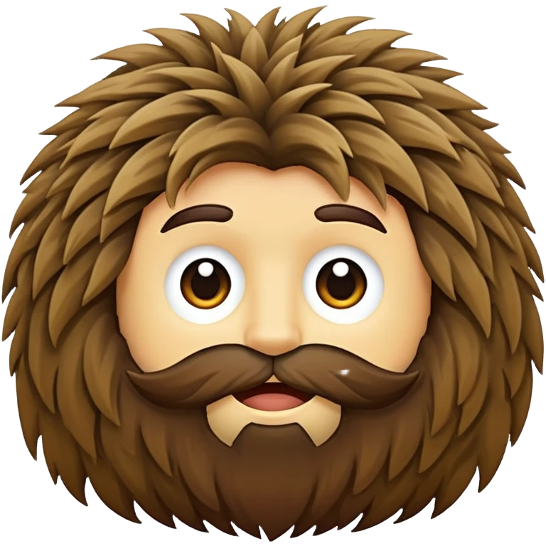 bush long hairy brown emoji