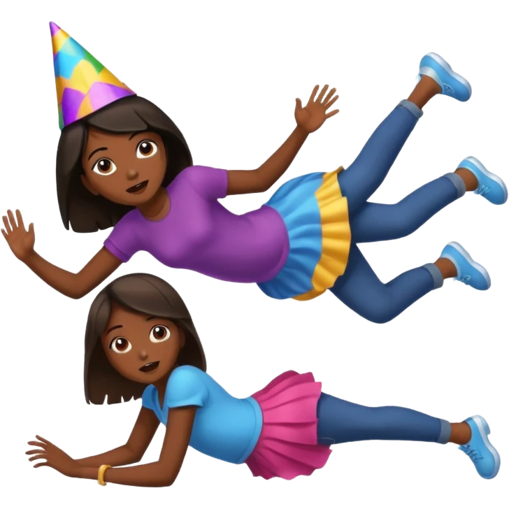 I want a man tripping a girl over and the girl falling to the floor emoji