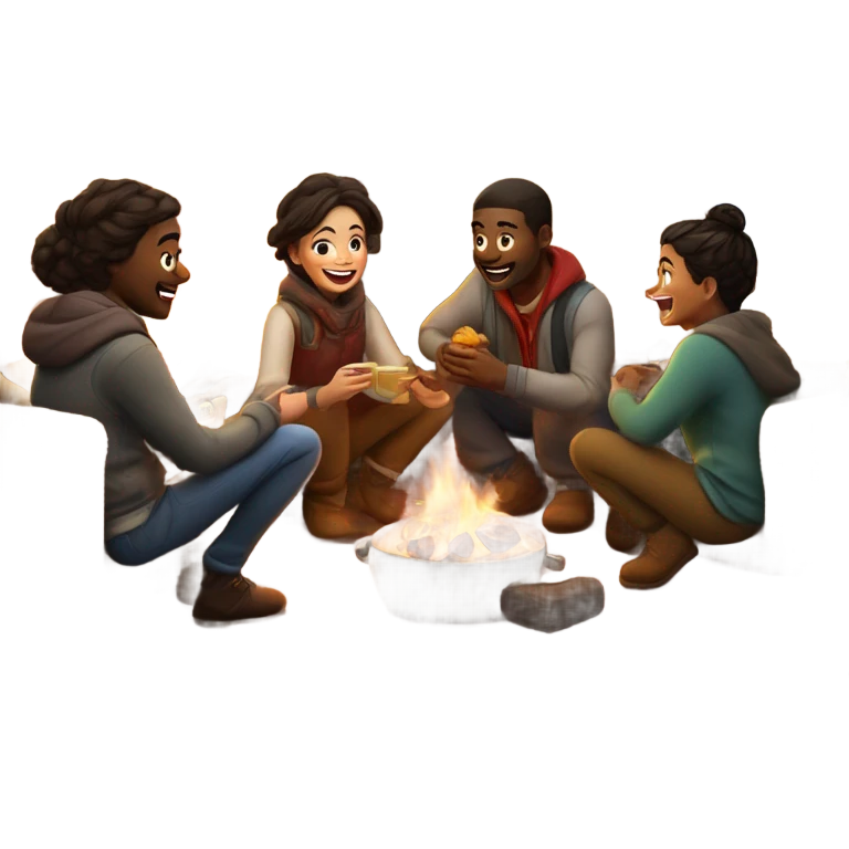 Friends mountain house emoji