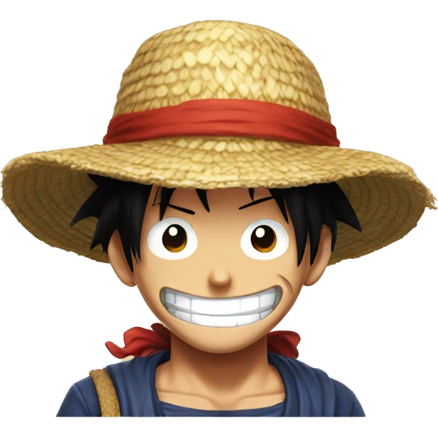 Luffy wit strawhat emoji
