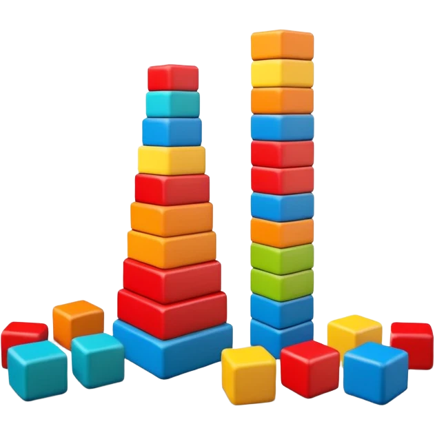 Wood educational toy blocks  emoji