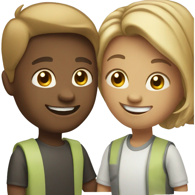 Happy friendly people  emoji