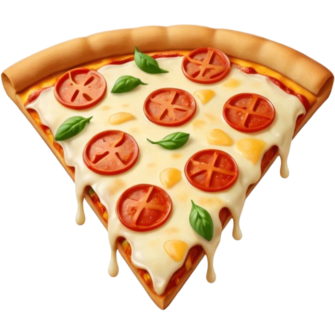 Pizza carre no meat emoji