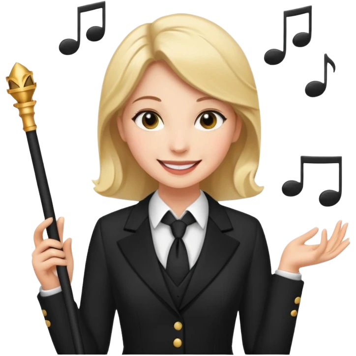 Female music conductor emoji emoji