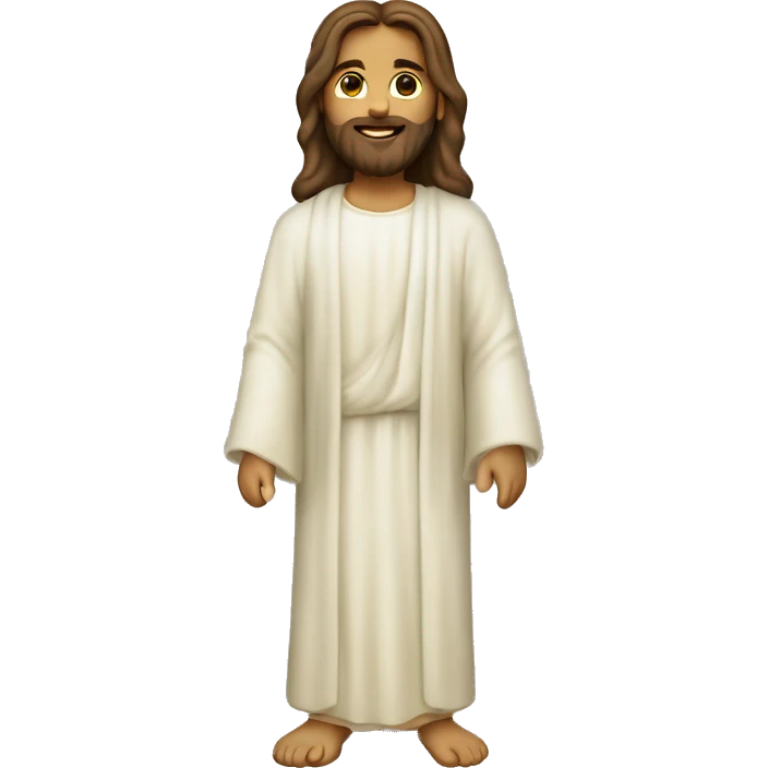 jesus com olhar cativante e amoroso emoji