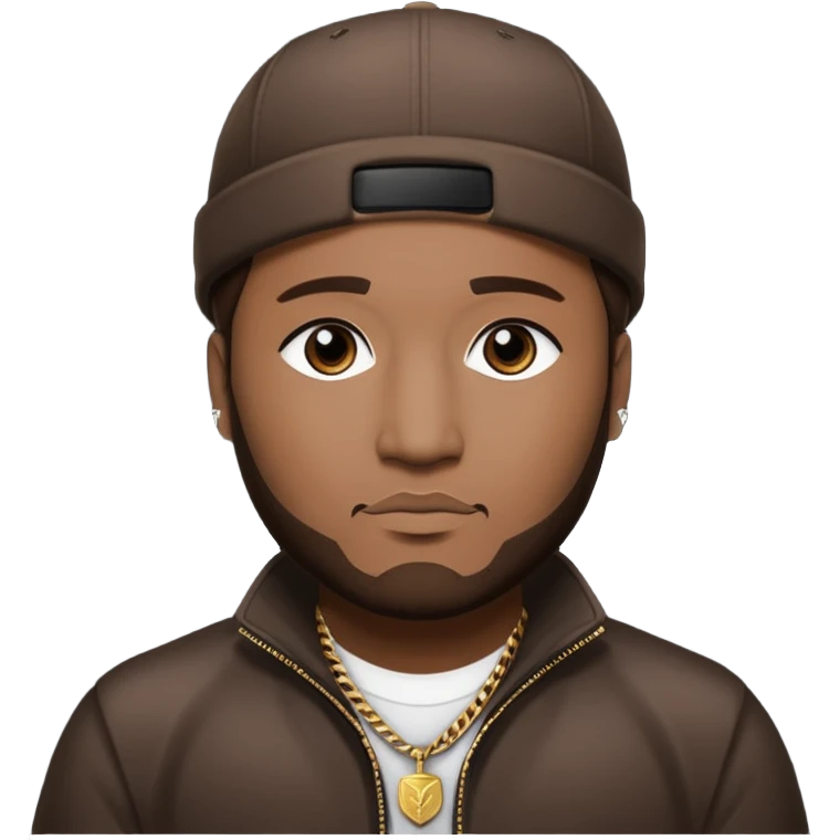 Jeezy with dark brown hair emoji