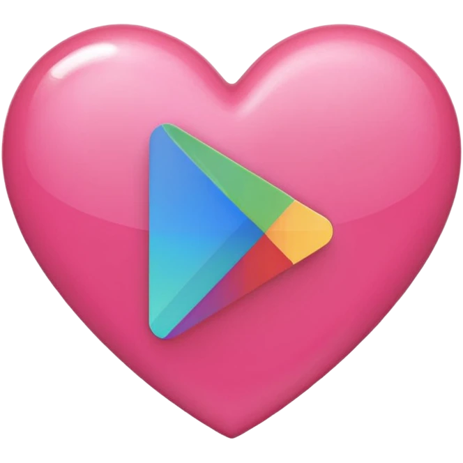 pink girly google play store logo emoji