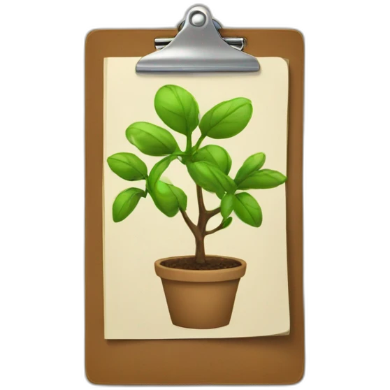 growth clipboard emoji