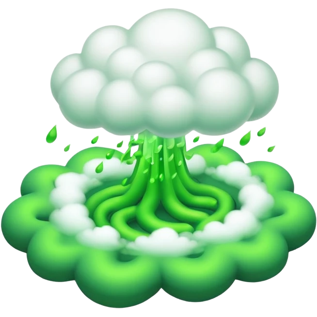 poisonous gas, isometric emoji