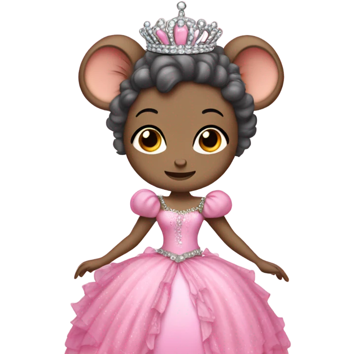 rat princess wearing a pink dress emoji
