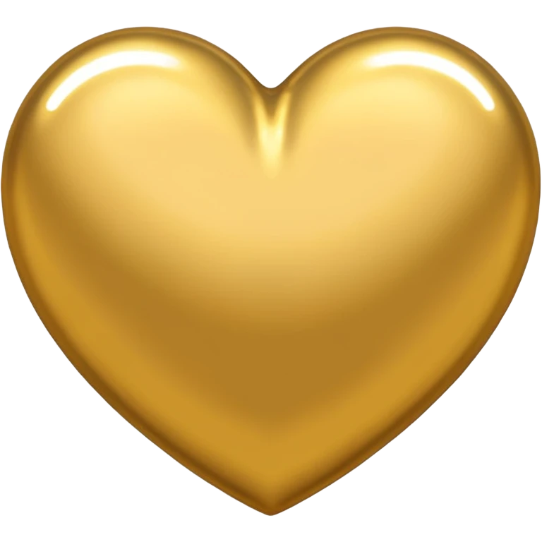 Gold heart  emoji
