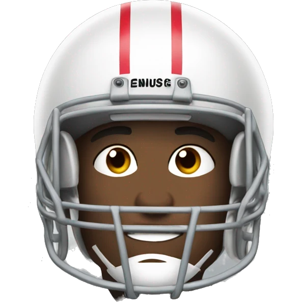 football player with cone helmet emoji