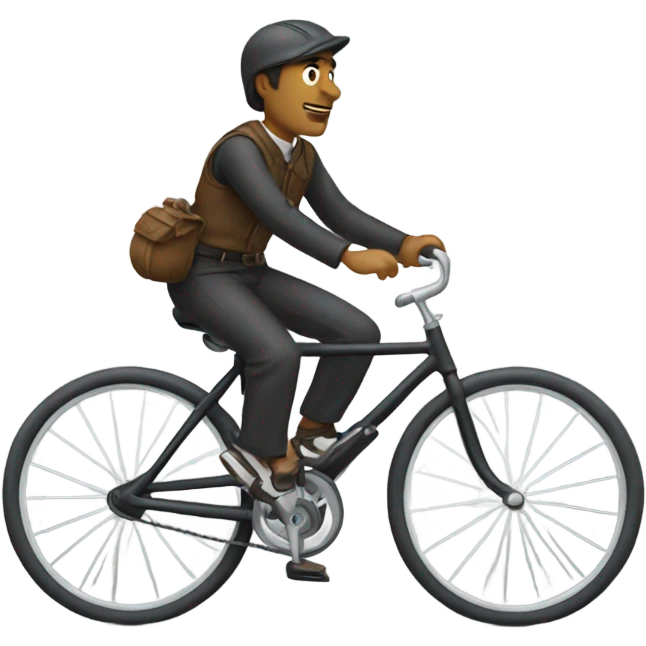 guy riding bike emoji