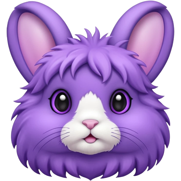 Purple cute bunny emoji