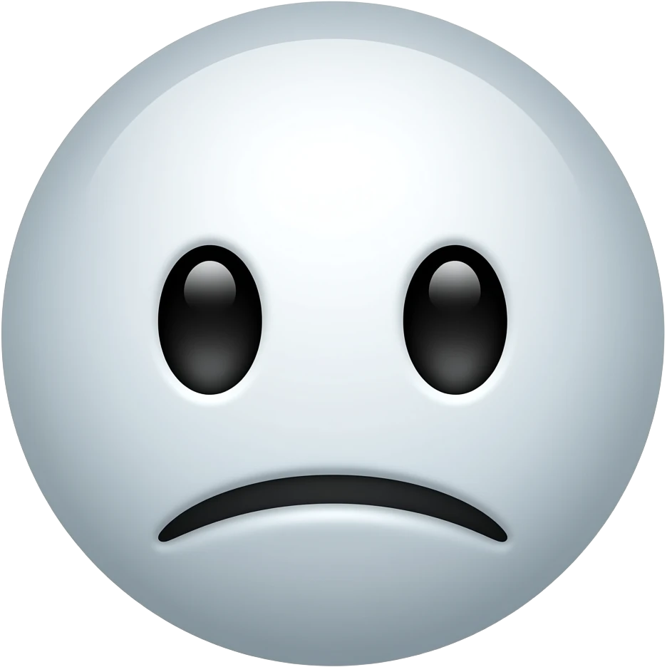 Emoji blanco triste emoji