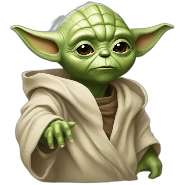 Yoda avec R2D2 et C3PO emoji