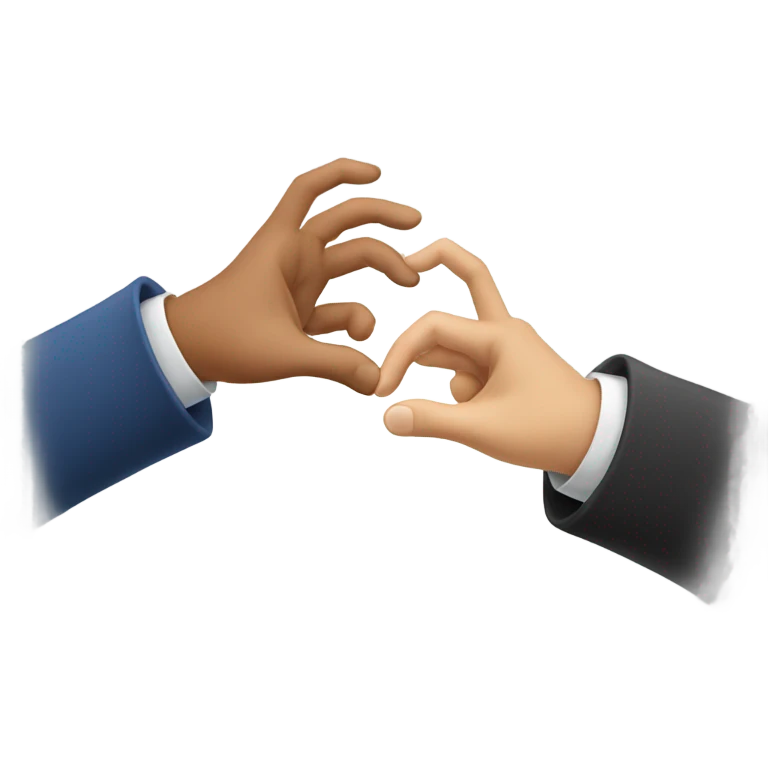 two russian hands "greeting each other" emoji