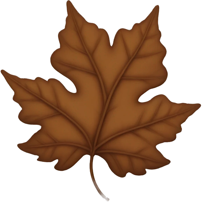 Brown leaves  emoji
