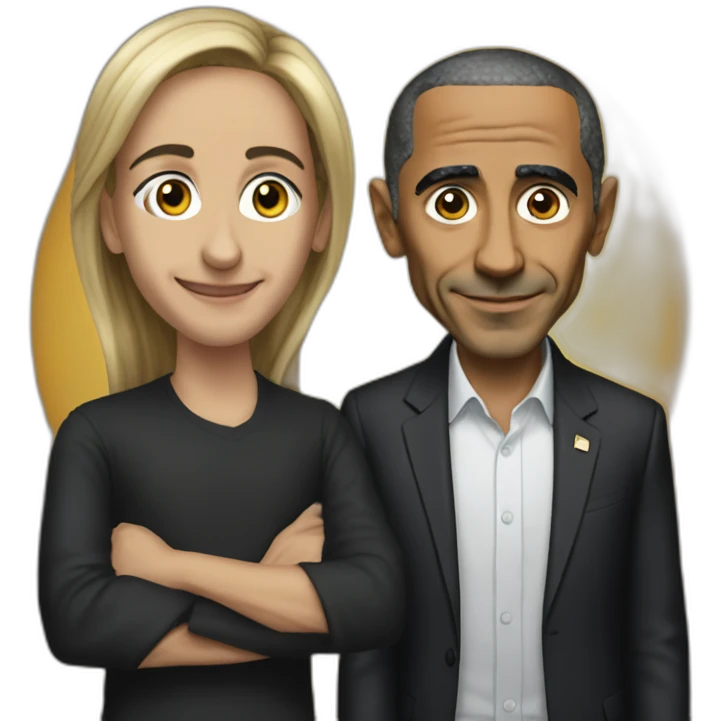 Zemmour with Barakobama  emoji
