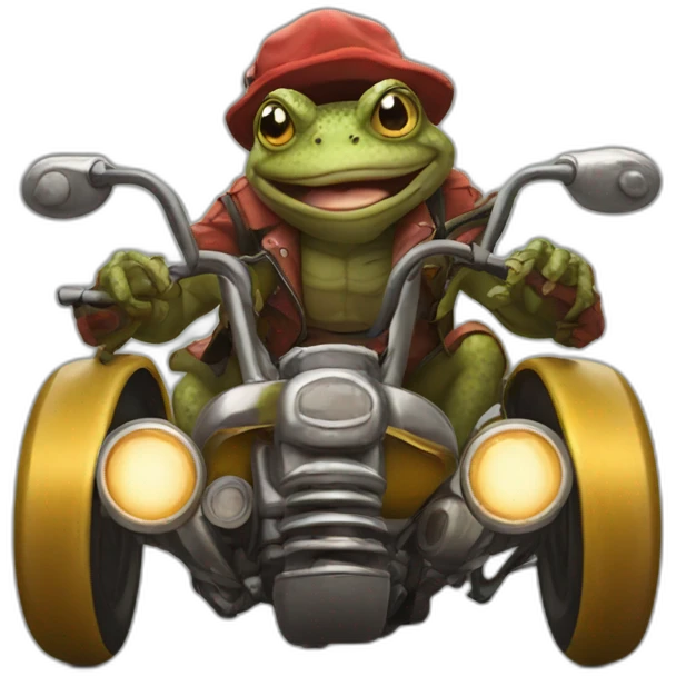 Hell toad motorbike riders emoji