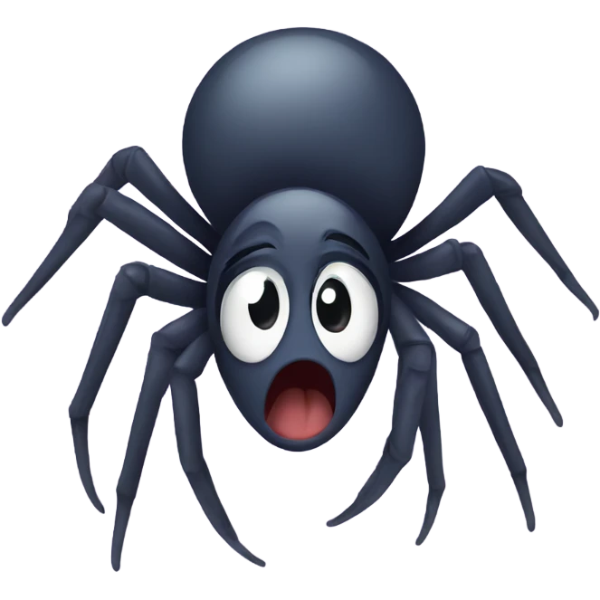 crying spider emoji