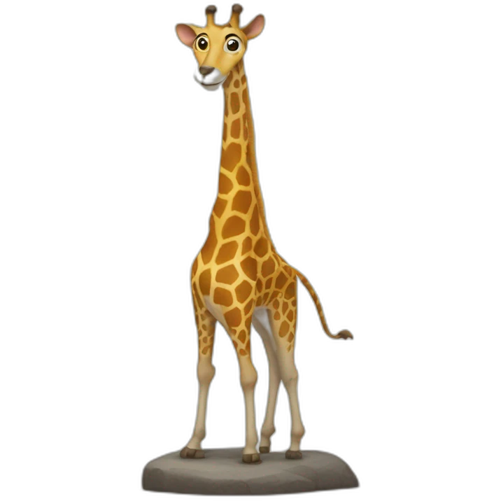 Souris sur une girafe emoji